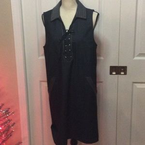 Adrienne Vittadini jean style sheath dress